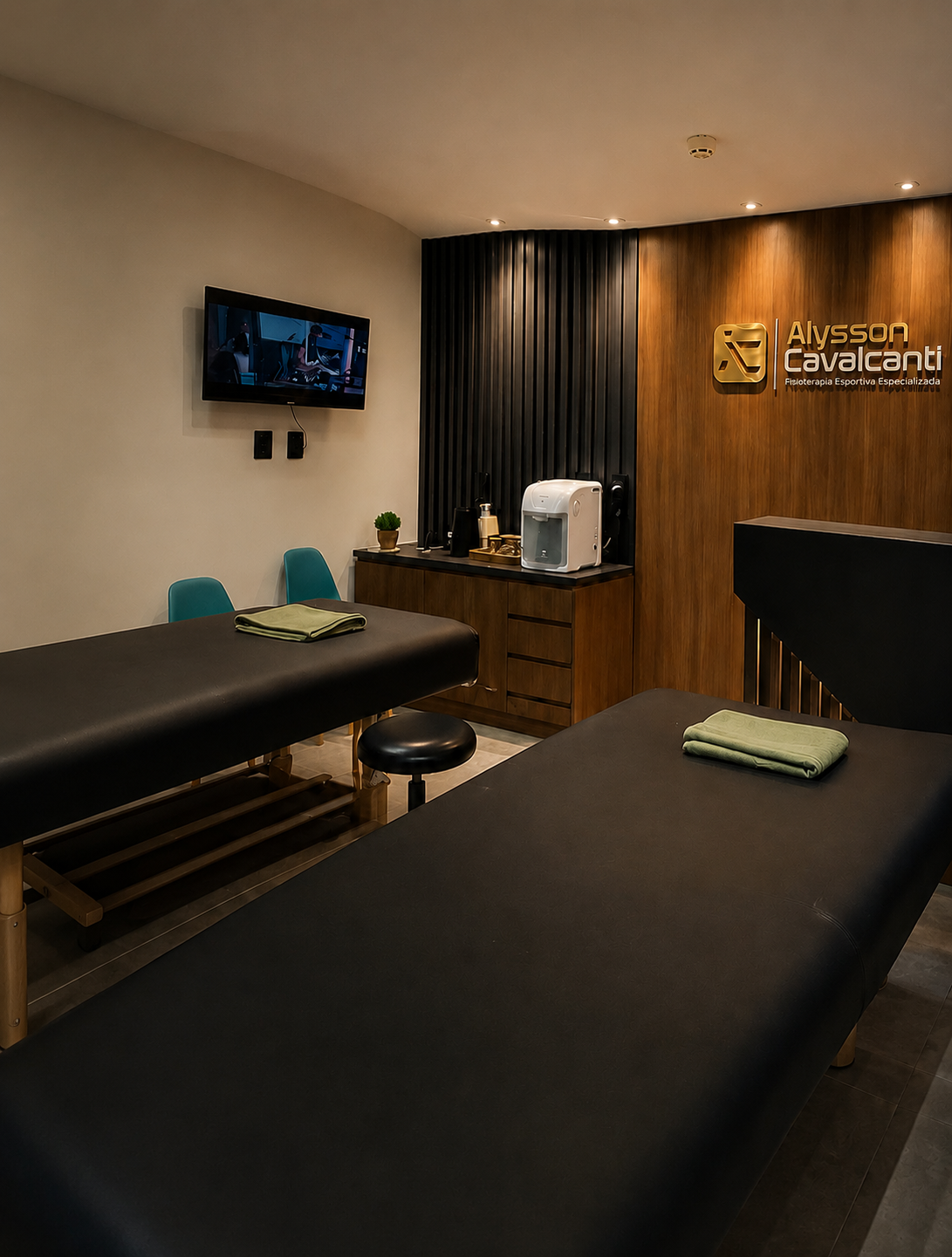 Sala de atendimento da AC Fisioterapia Esportiva